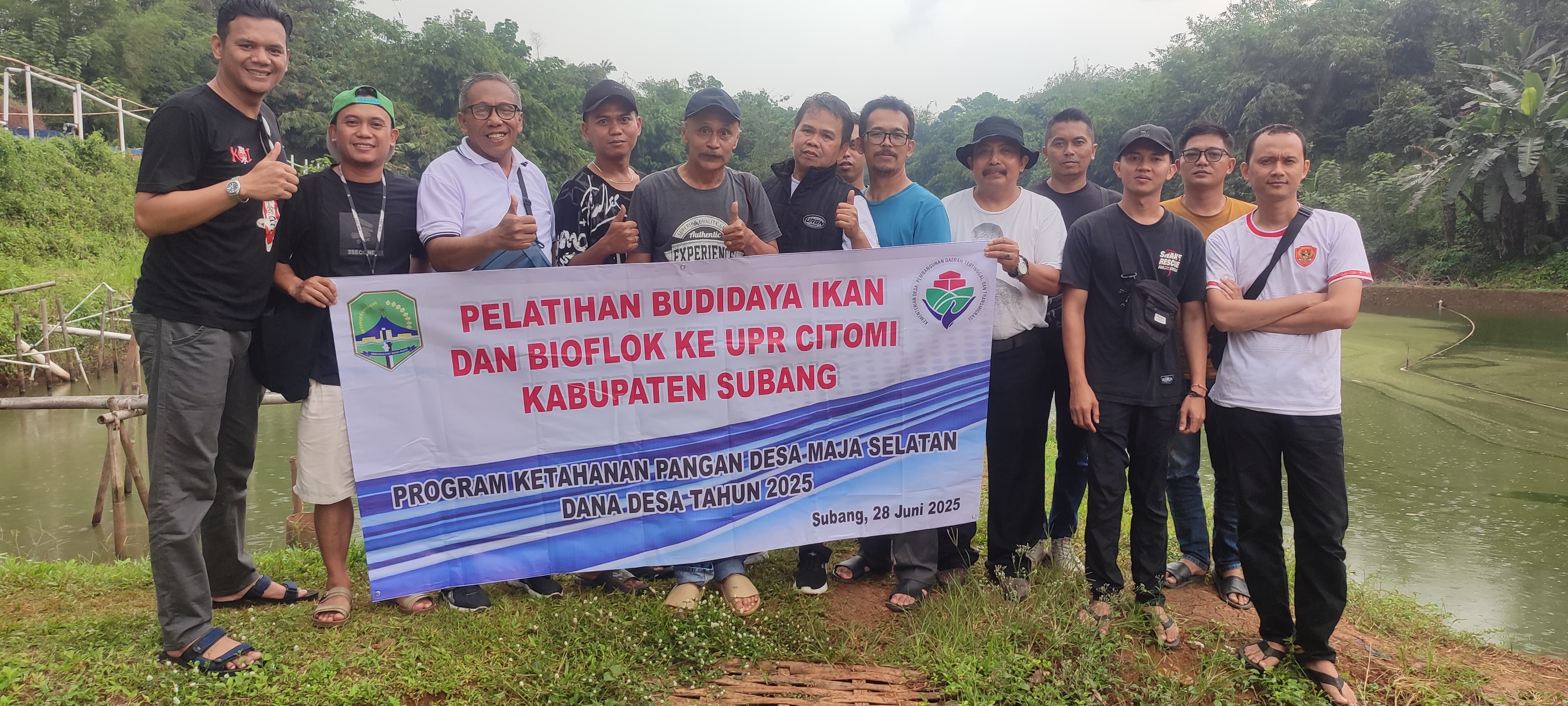 Pelatihan Budidaya Ikan dan Bioflok di UPR CITOMI Kabupaten Subang